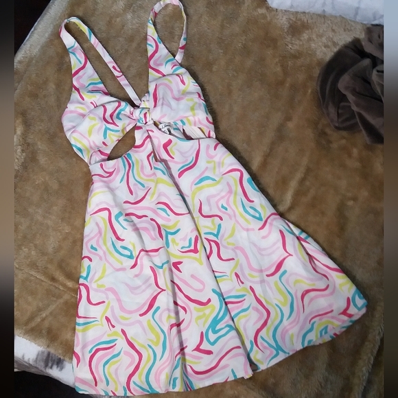 For Love and Lemons Palmer Satin Mini Multi Cutout - Picture 7 of 8